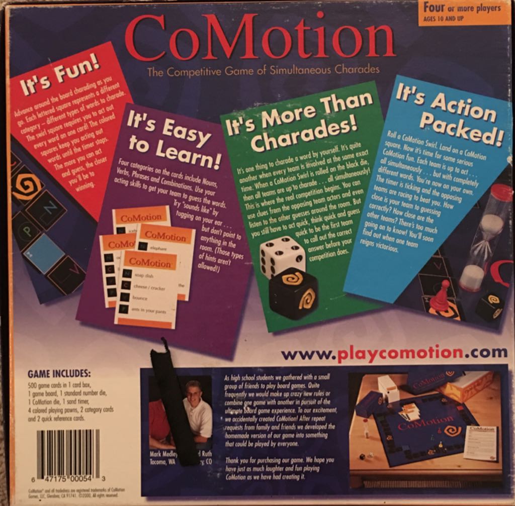 CoMotion  (2-4) board game collectible [Barcode 647175000543] - Main Image 2