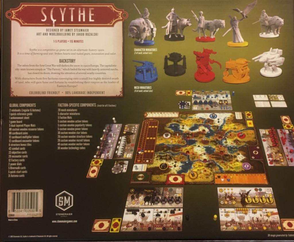 Scythe  (1-5) board game collectible [Barcode 653341025005] - Main Image 2