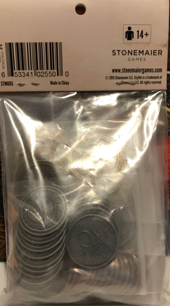 Scythe: Metal Coins  board game collectible [Barcode 653341025500] - Main Image 2