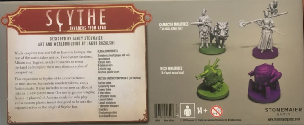 Scythe: Invaders From Afar  (1-7) board game collectible [Barcode 653341026903] - Main Image 2