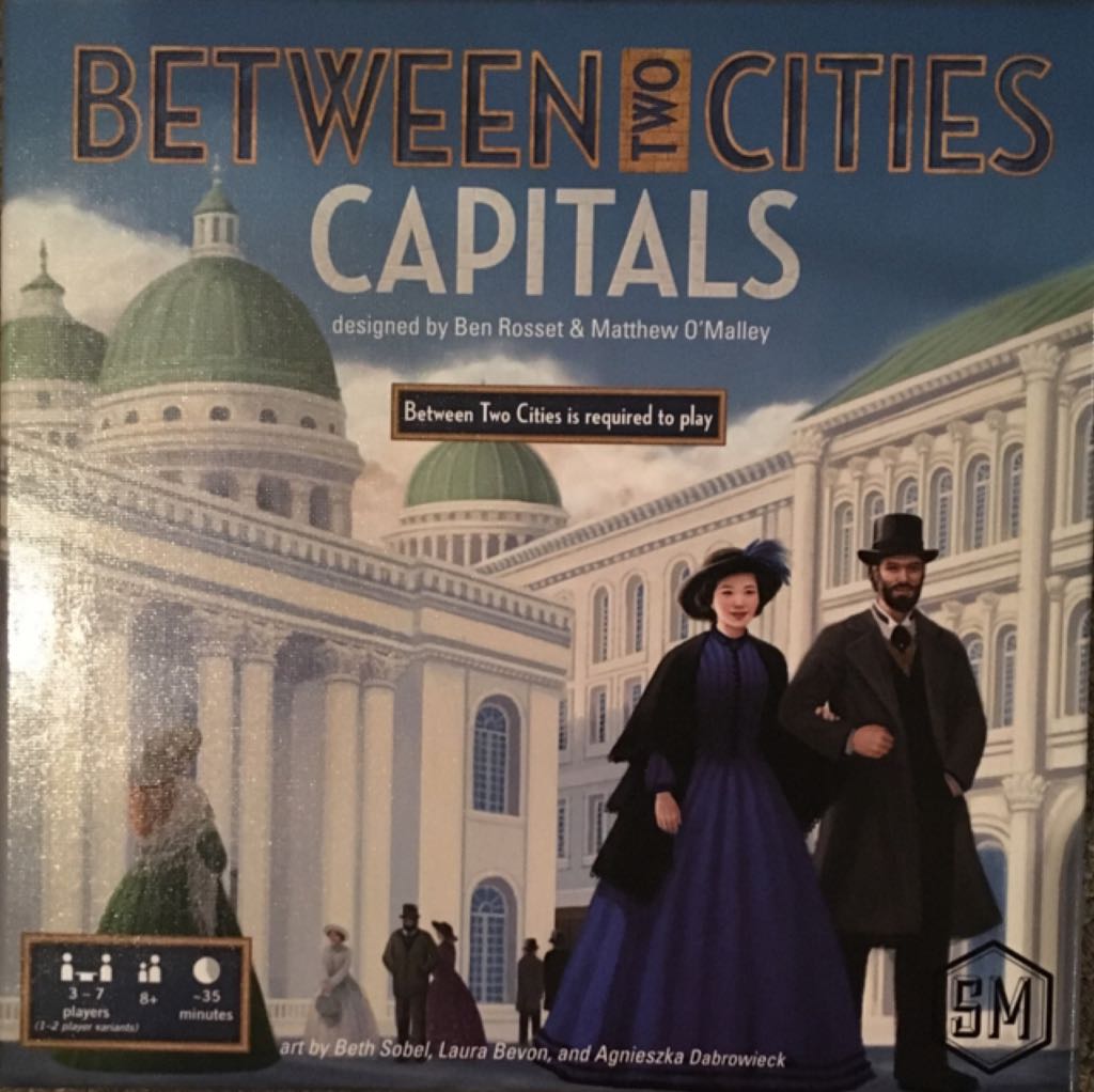 Between Two Cities - Capitals  (3-7) board game collectible [Barcode 653341027504] - Main Image 1