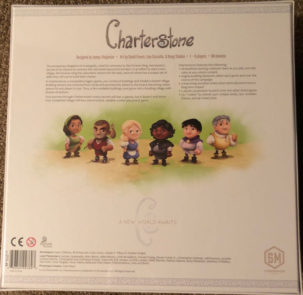 Charterstone  (1-6 Players) board game collectible [Barcode 653341027603] - Main Image 2