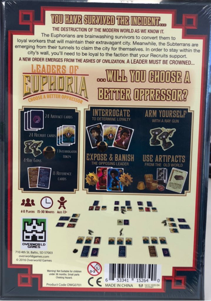 Leaders of Euphoria  (4-8) board game collectible [Barcode 653341152640] - Main Image 2