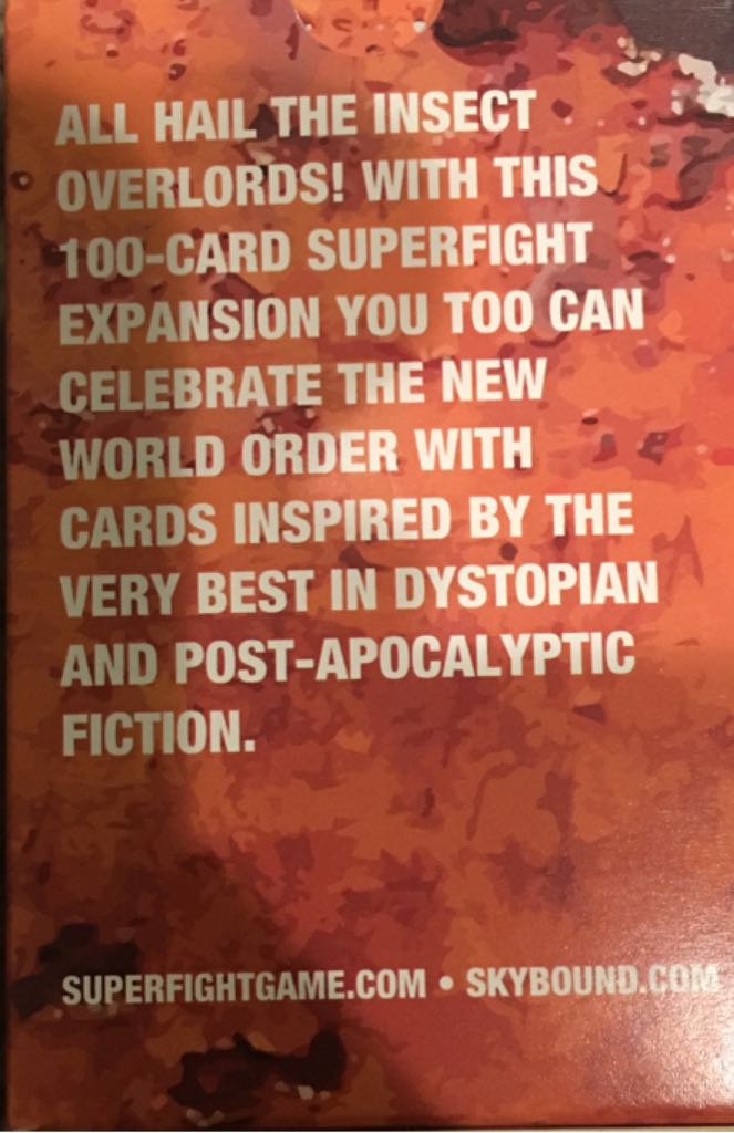 Superfight The Dystopia Deck  board game collectible [Barcode 653341665409] - Main Image 2