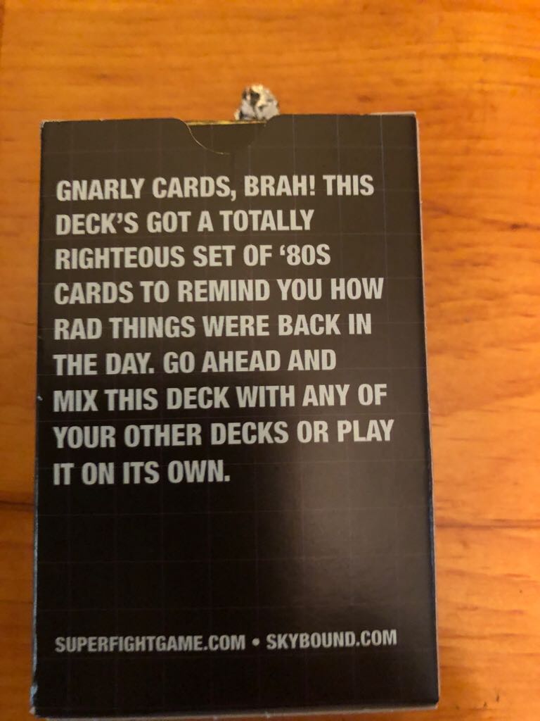 Superfight 80’s Deck  (3+) board game collectible [Barcode 653341667908] - Main Image 2