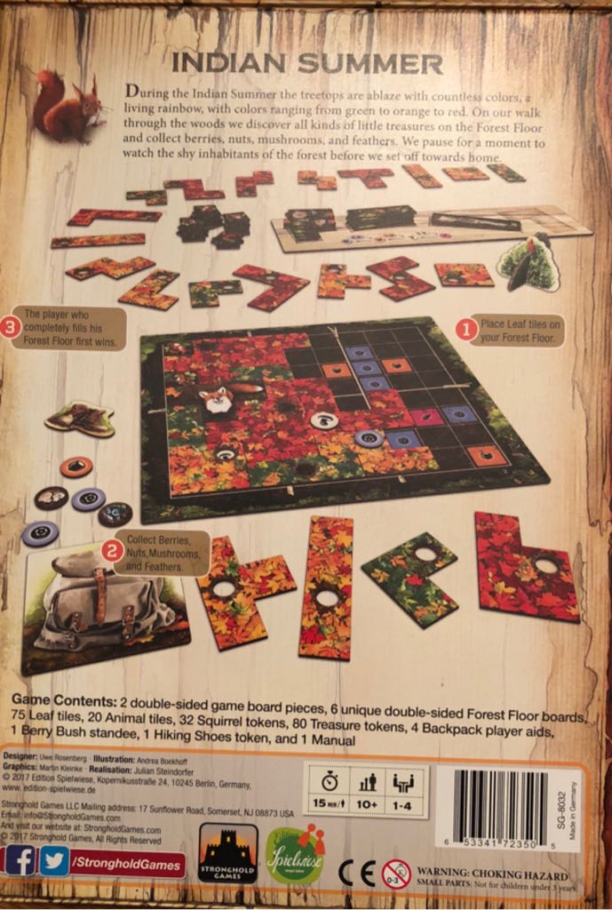 Indian Summer  (1-4) board game collectible [Barcode 653341723505] - Main Image 2
