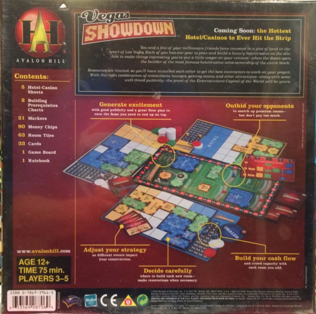 Vegas Showdown  (3-5) board game collectible [Barcode 653569087069] - Main Image 2