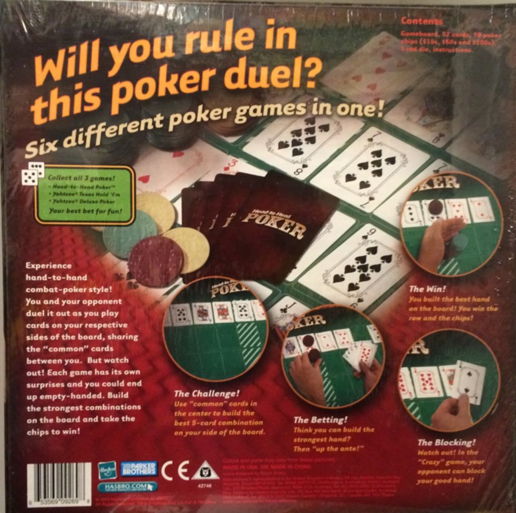 Head To Head Poker  (2) board game collectible [Barcode 653569092698] - Main Image 2