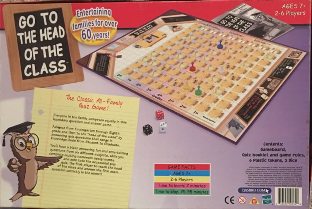 Go To The Head Of The Class  (2-6) board game collectible [Barcode 653569105329] - Main Image 2