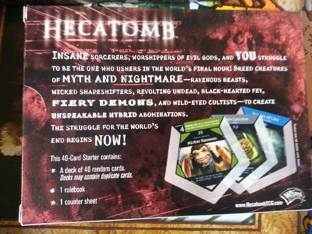 Hecatomb  (2-4) board game collectible [Barcode 653569108221] - Main Image 2