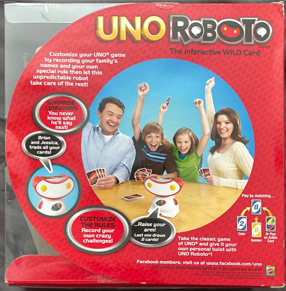 Uno Roboto  (2-6) board game collectible [Barcode 027084936520] - Main Image 2