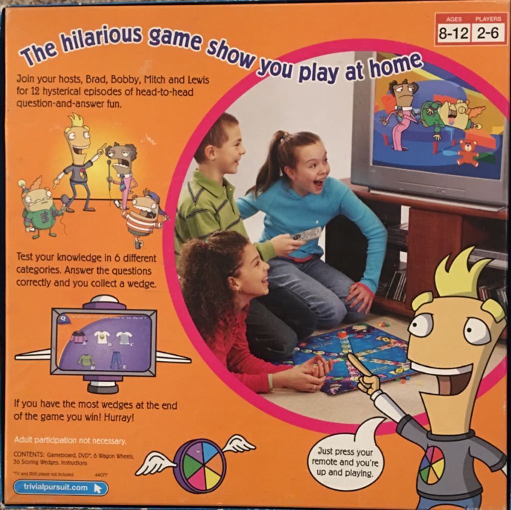 Trivial Pursuit : DVD For Kids  (2-6) board game collectible [Barcode 653569128793] - Main Image 2