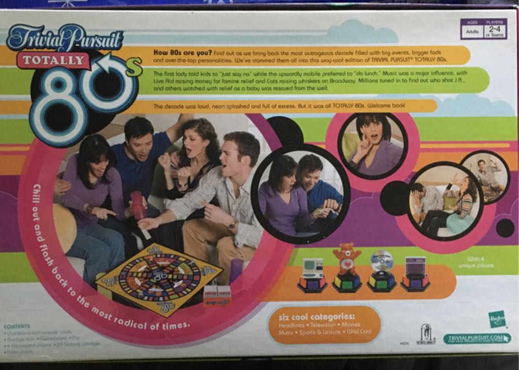 Trivial Pursuit: 80s  (Teams or 2-4) board game collectible [Barcode 653569157267] - Main Image 2
