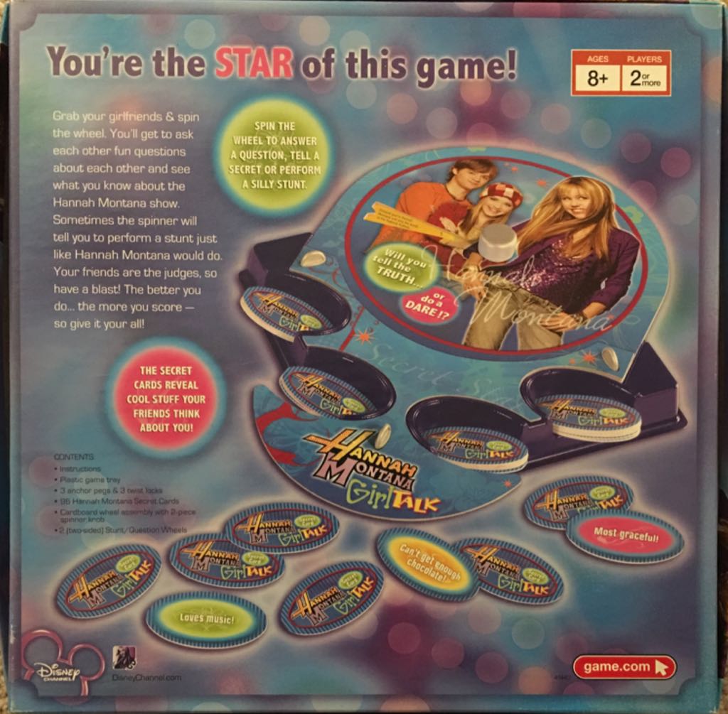 Hannah Montana: Girl Talk  board game collectible [Barcode 653569230984] - Main Image 2