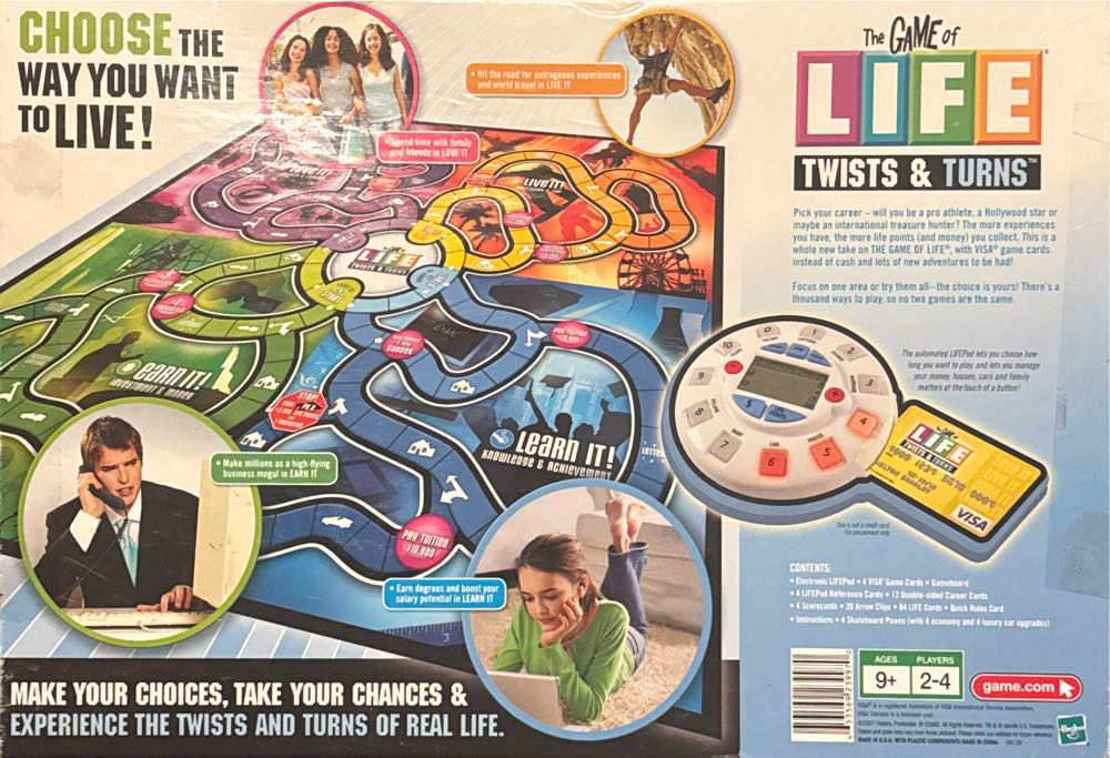 Life: Twists And Turns  (2-4) board game collectible [Barcode 653569239970] - Main Image 3