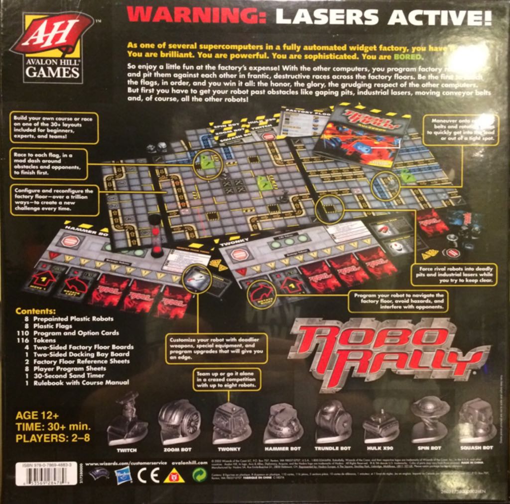 Robo Rally  (2-8) board game collectible [Barcode 653569284789] - Main Image 2