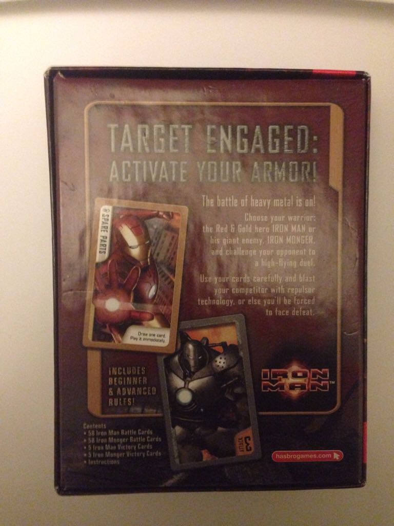 Iron Man Battling Card Game  (2) board game collectible [Barcode 653569333975] - Main Image 2