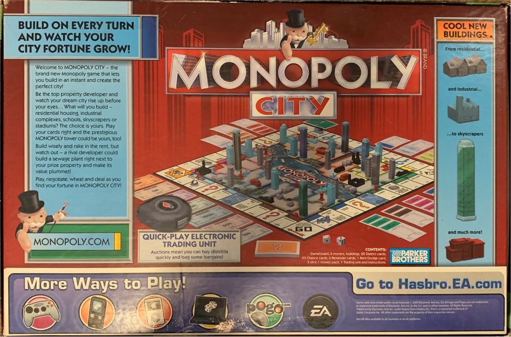 Monopoly: City  (2-6) board game collectible [Barcode 653569396321] - Main Image 2