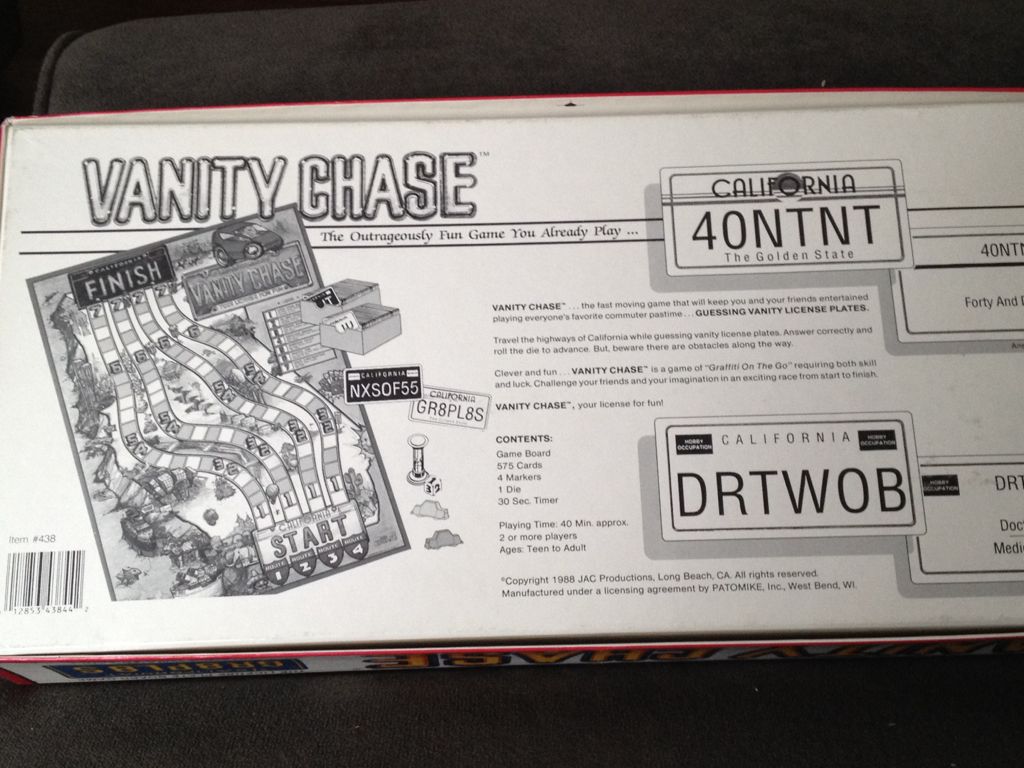 Vanity Chase  (2-4) board game collectible [Barcode 012853438442] - Main Image 2