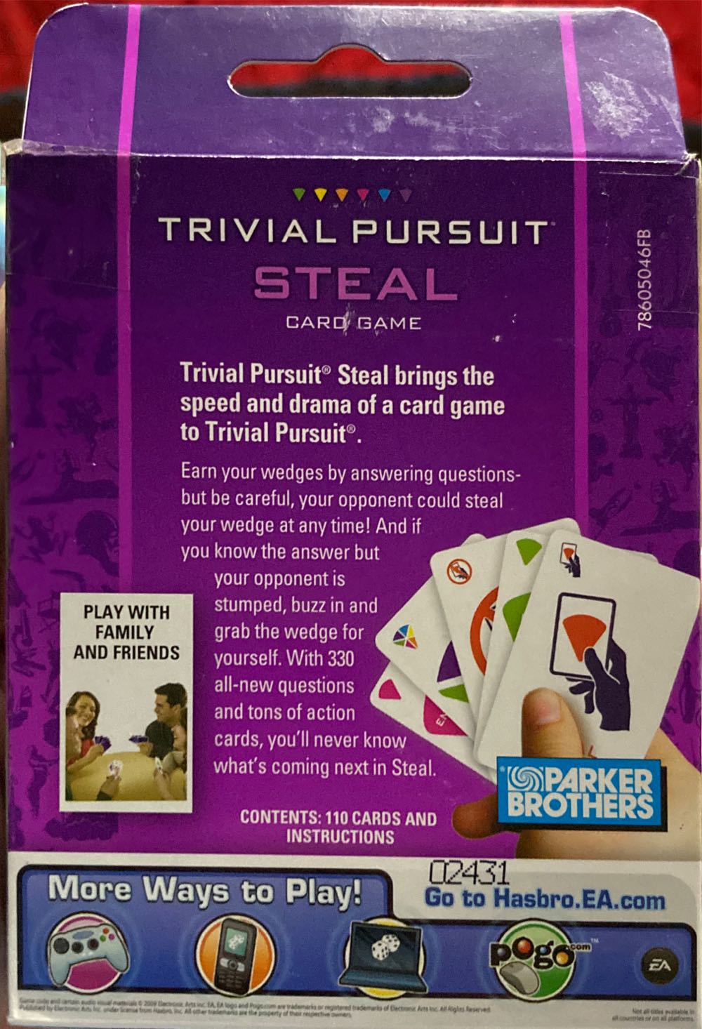 Trivial Pursuit Steal Card Game  (2) board game collectible [Barcode 653569492436] - Main Image 3