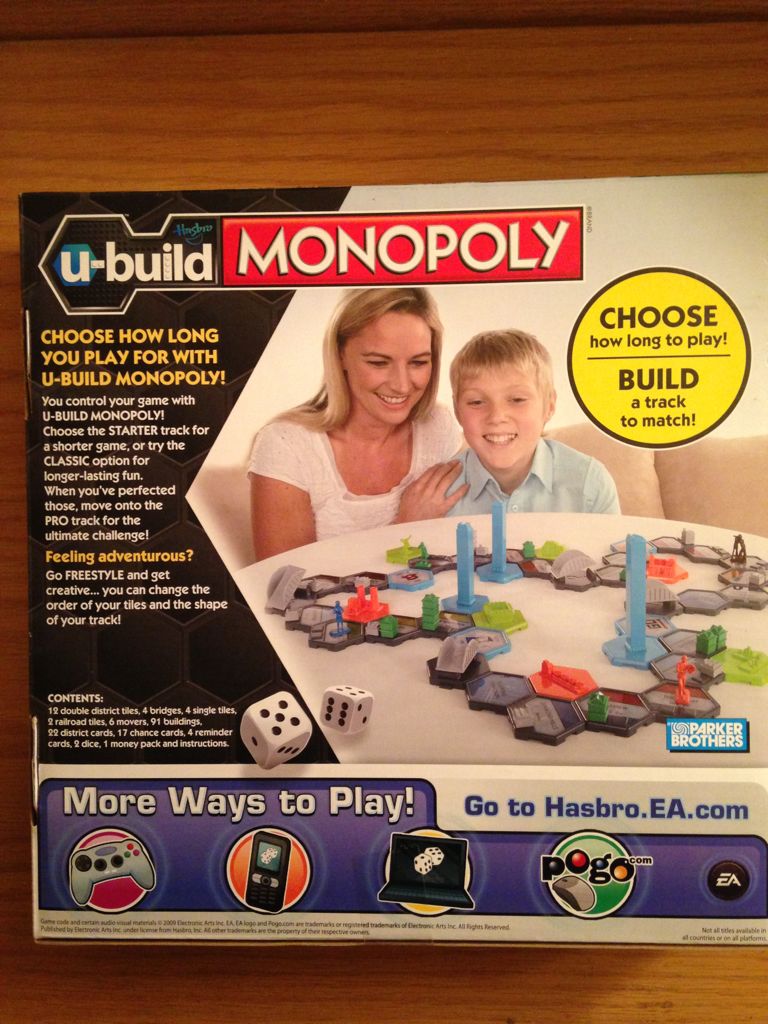 Monopoly - U-Build Edition  (2-6) board game collectible [Barcode 653569493846] - Main Image 2