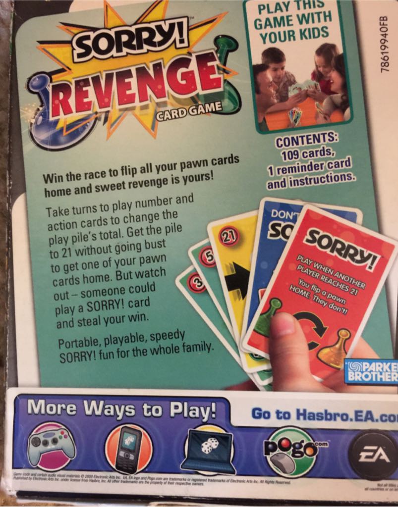 Sorry: Revenge  (2-4) board game collectible [Barcode 653569497134] - Main Image 2