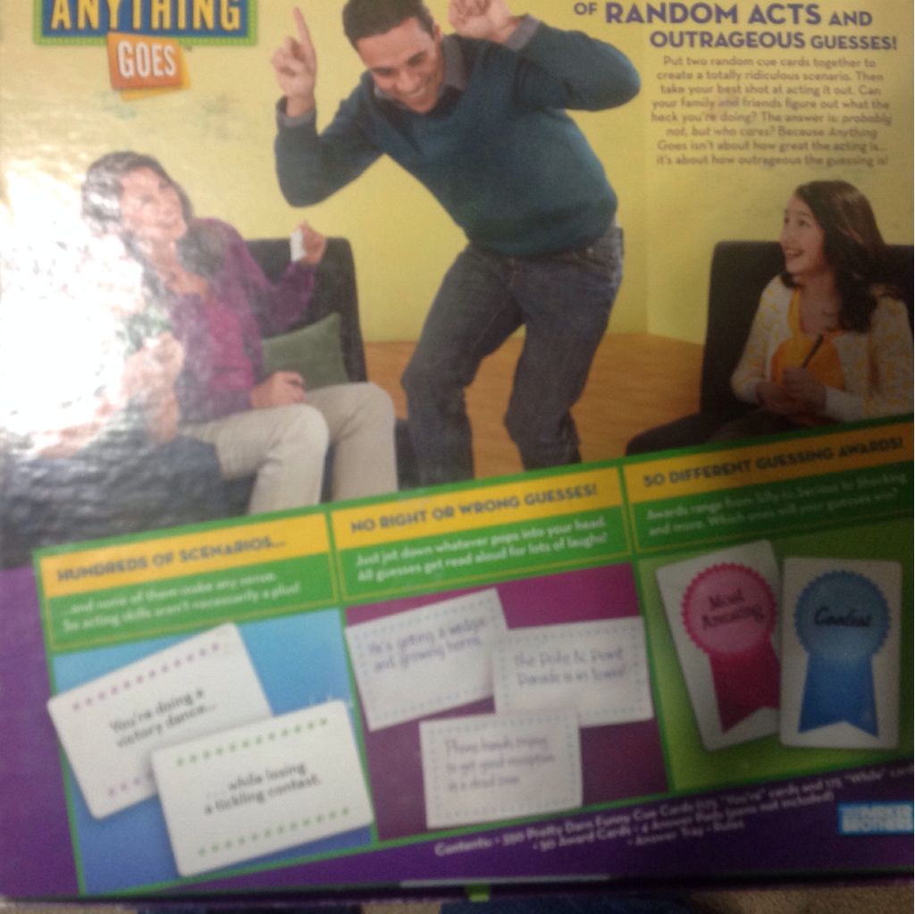 Anything Goes  (3+) board game collectible [Barcode 653569521471] - Main Image 2
