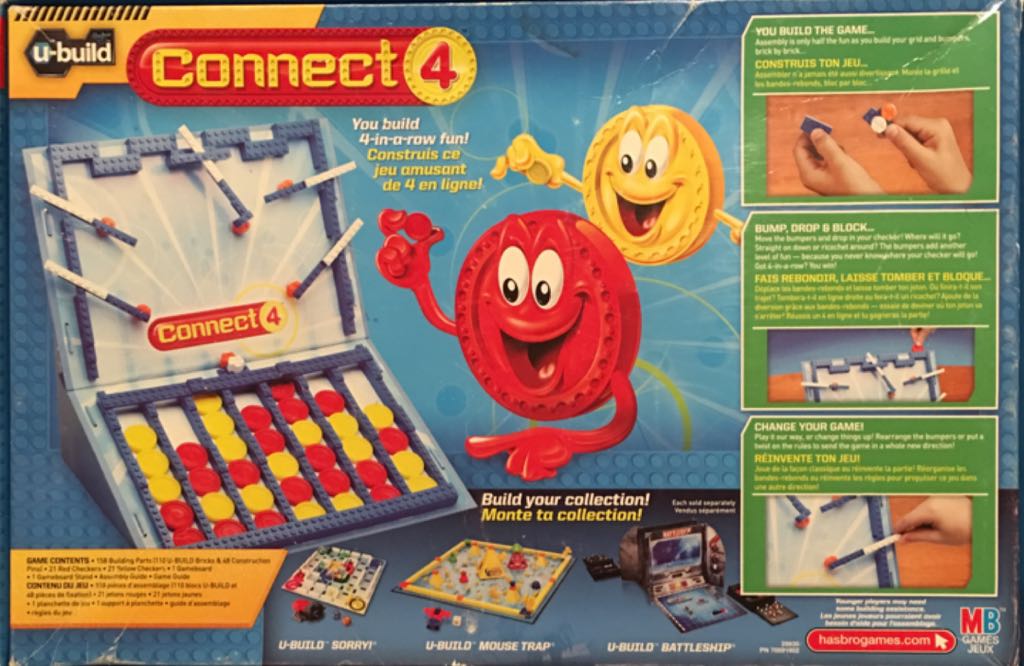 Connect 4 U-Build   (2) board game collectible [Barcode 653569525127] - Main Image 2