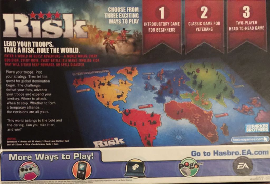 Risk: 2010 Edition  (2-5) board game collectible [Barcode 653569566069] - Main Image 2