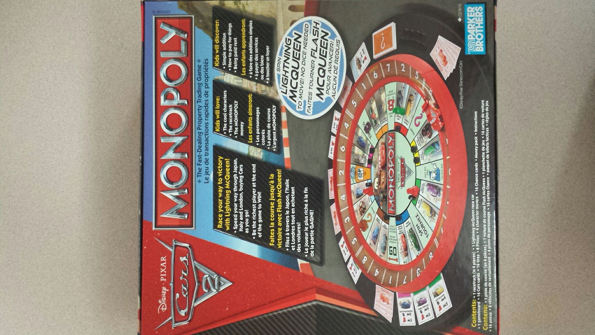 Monopoly Cars 2 Edition  (2-4) board game collectible [Barcode 653569585367] - Main Image 2