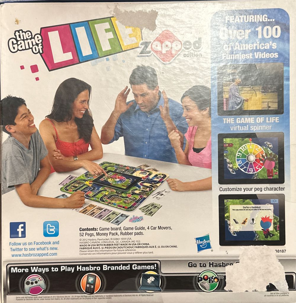 The Game Of Life Zapped Edition  (2-4) board game collectible [Barcode 653569686088] - Main Image 2