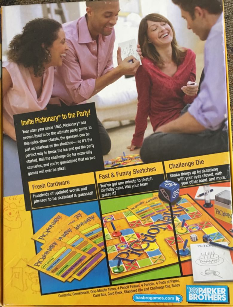 Pictionary  (3+) board game collectible [Barcode 653569694427] - Main Image 2