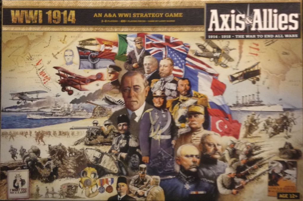 Axis & Allies: WWI 1914  (2 to 8) board game collectible [Barcode 653569791232] - Main Image 1