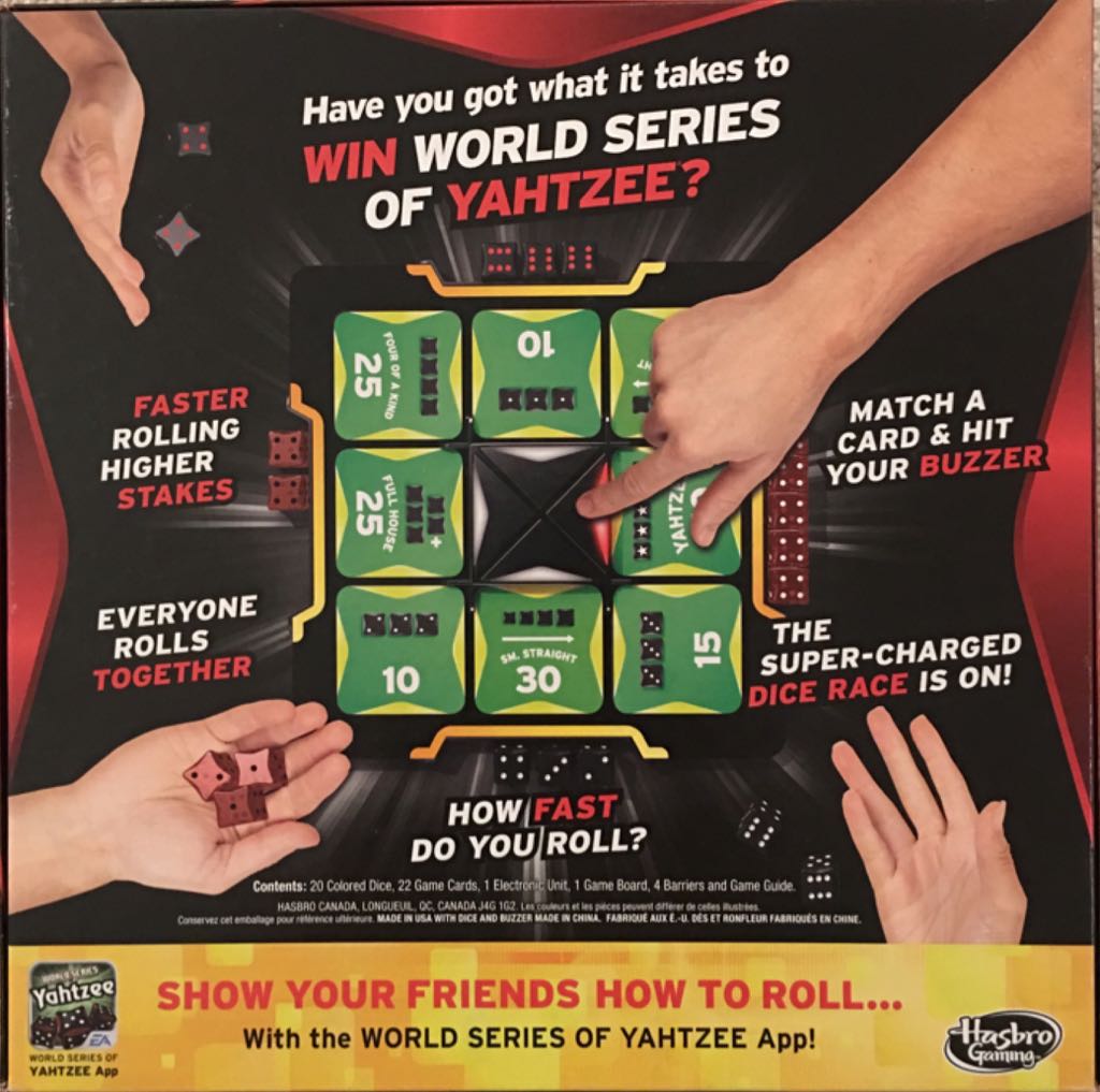 Yahtzee: World Series Of  (2-4) board game collectible [Barcode 653569813323] - Main Image 2