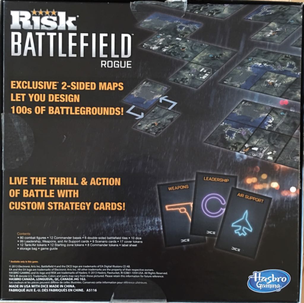 Risk: Battlefield   (2-4) board game collectible [Barcode 653569875932] - Main Image 2