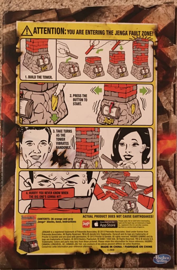 Jenga Quake  (1+) board game collectible [Barcode 653569883777] - Main Image 2