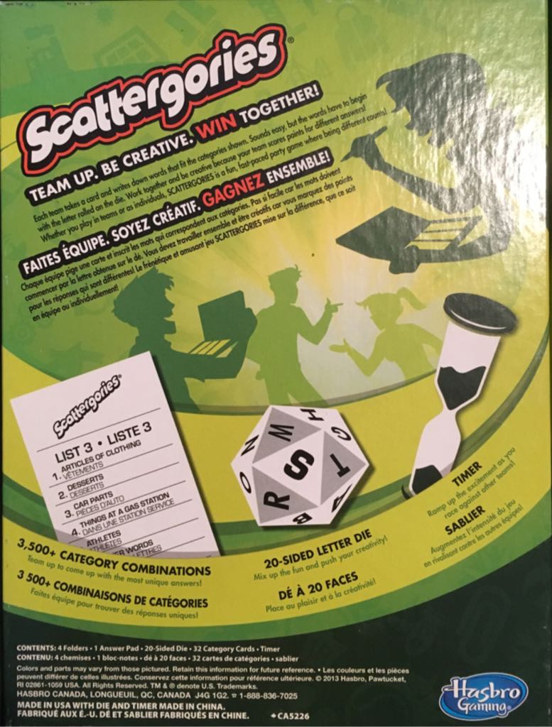 Scattergories  (4) board game collectible [Barcode 653569889748] - Main Image 2