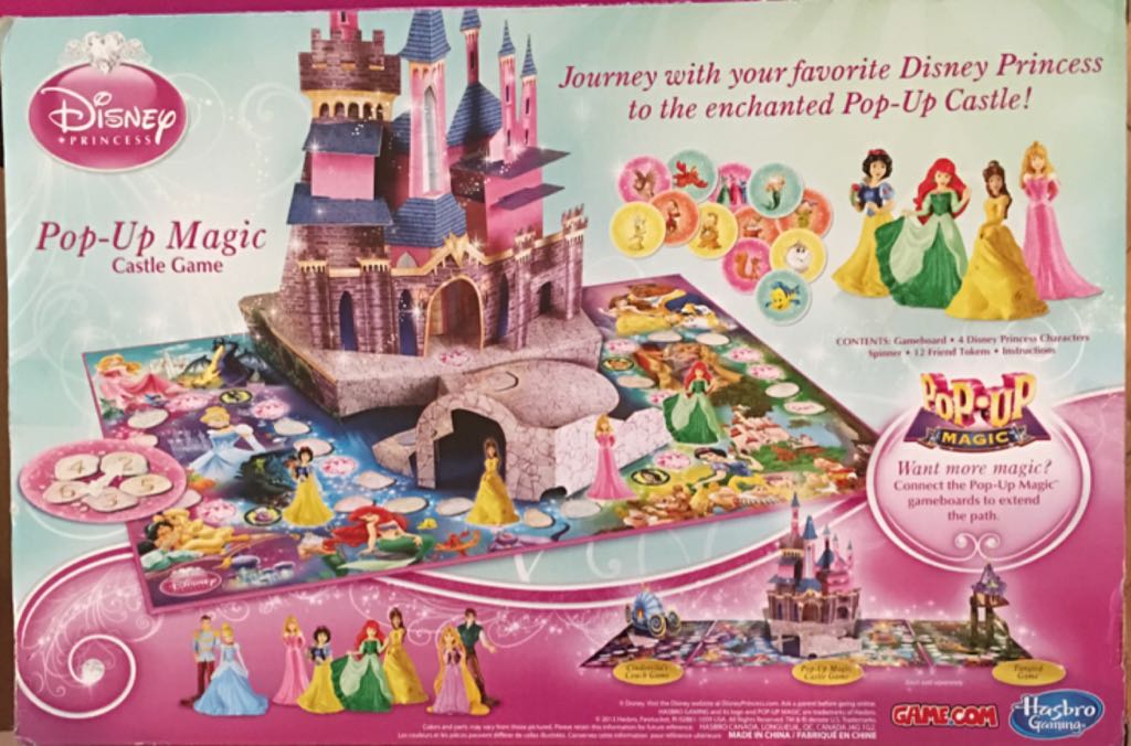 Pop-Up Magic Castle Game : Disney Princess  (2-4) board game collectible [Barcode 653569916703] - Main Image 2