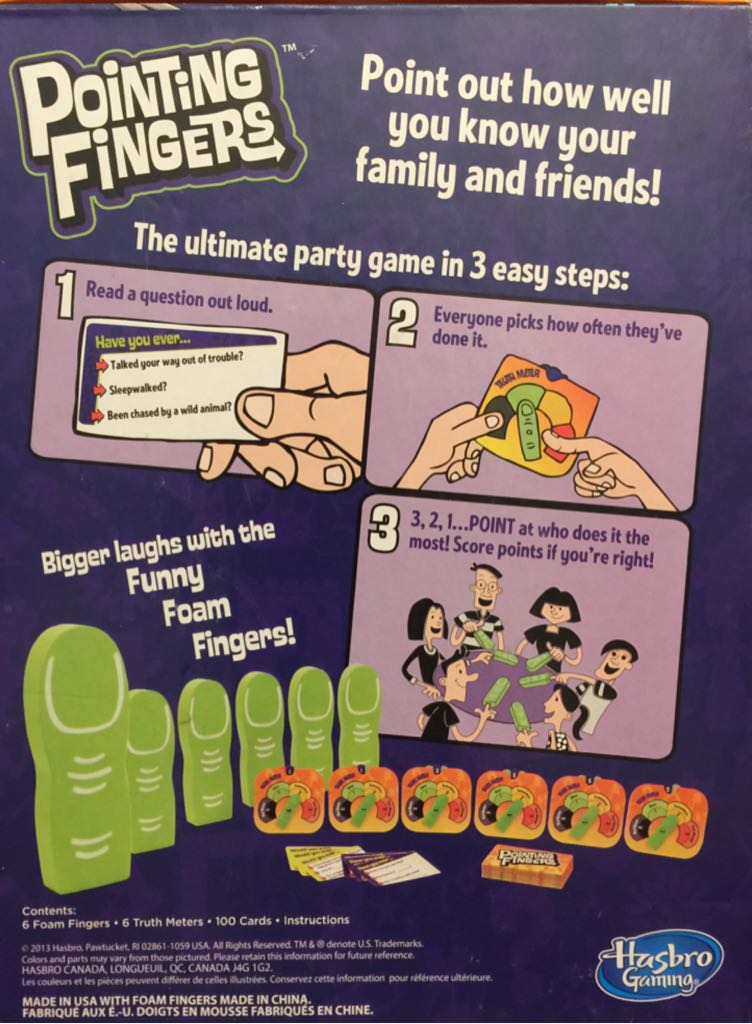 Pointing Fingers  (3-6) board game collectible [Barcode 653569922049] - Main Image 2