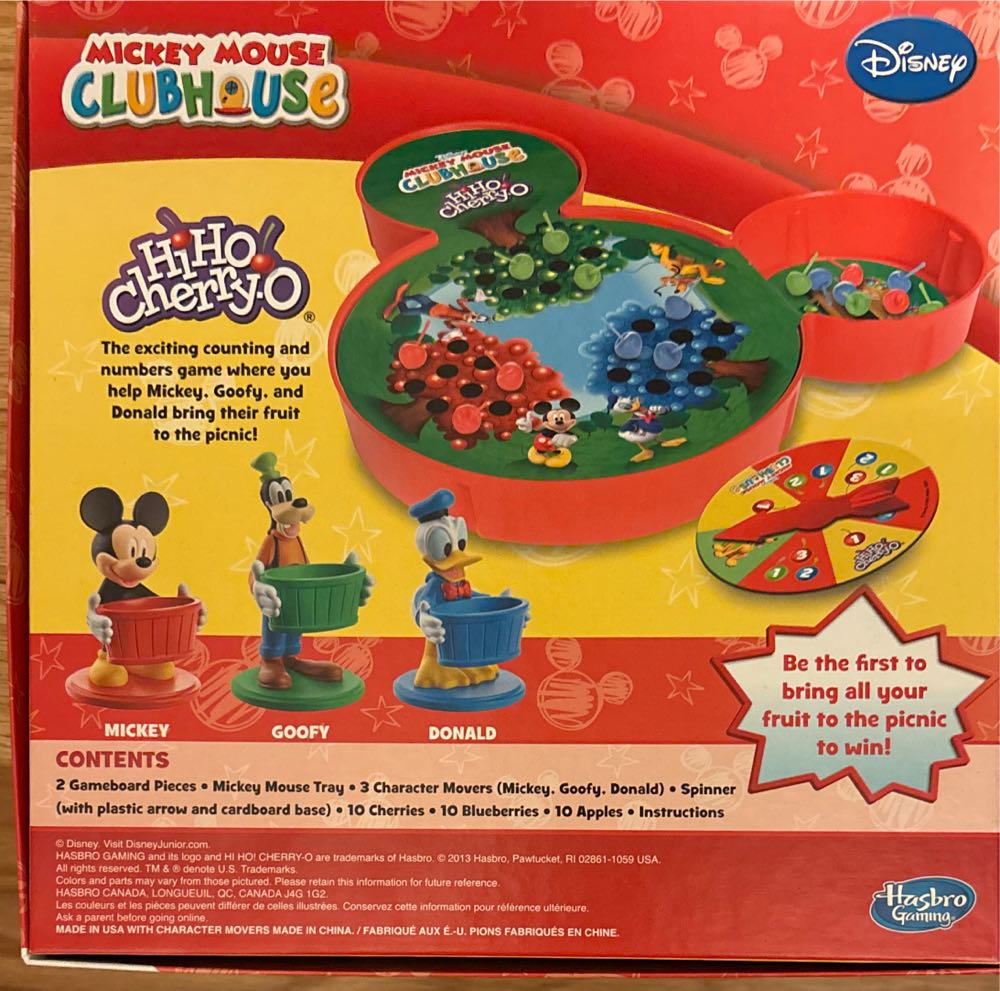 Hi Ho! Cherry-O Mickey Mouse   (2-3) board game collectible [Barcode 653569968979] - Main Image 2