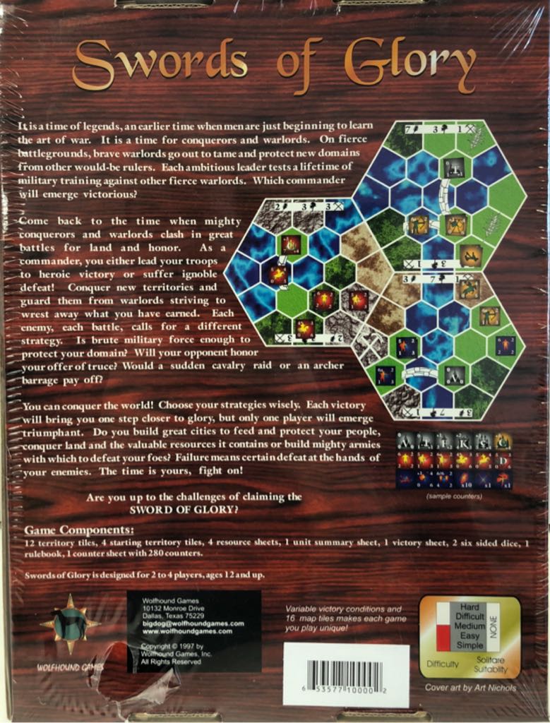 Swords of Glory  (2-4) board game collectible [Barcode 653577100002] - Main Image 2