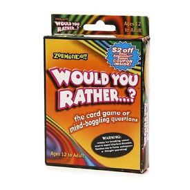 Would You Rather  (4) board game collectible [Barcode 653609000034] - Main Image 1