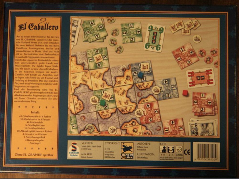 El Caballero  (4) board game collectible [Barcode 655132001175] - Main Image 2