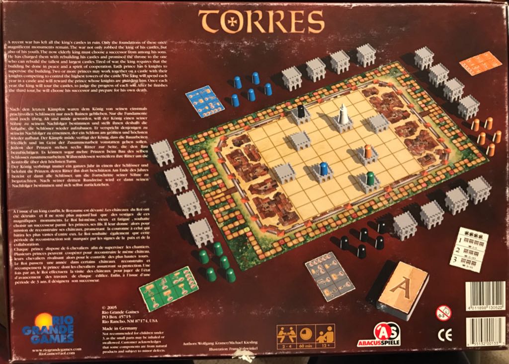 Torres  (2-4) board game collectible [Barcode 655132001335] - Main Image 2