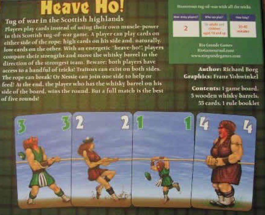 Heave Ho  (2) board game collectible [Barcode 655132002035] - Main Image 2
