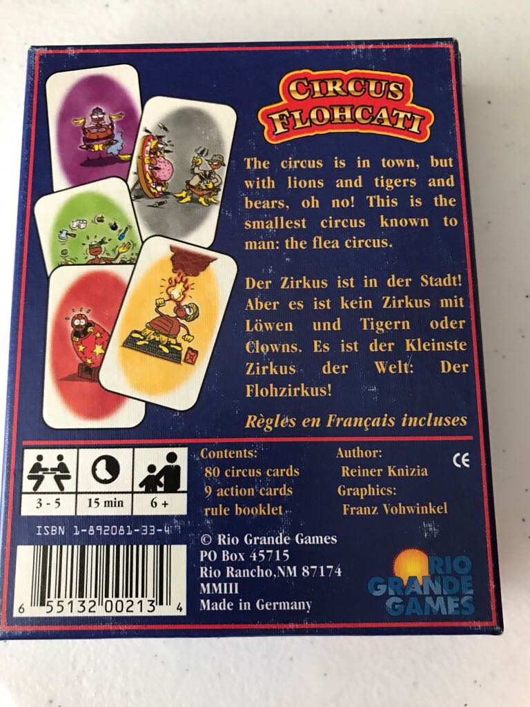 Circus Flohcati  (2-5) board game collectible [Barcode 655132002134] - Main Image 2
