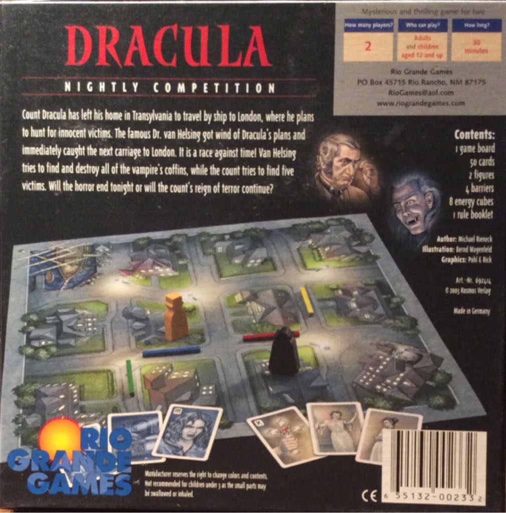 Dracula  (2) board game collectible [Barcode 655132002332] - Main Image 2