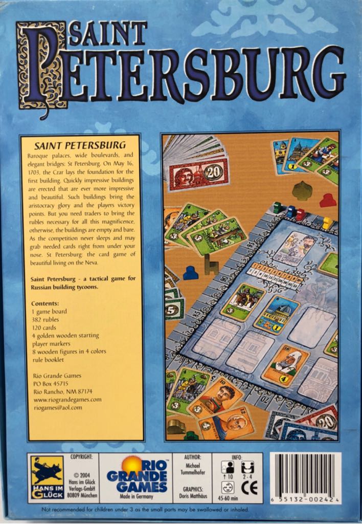 Saint Petersburg  (2-4) board game collectible [Barcode 655132002424] - Main Image 2
