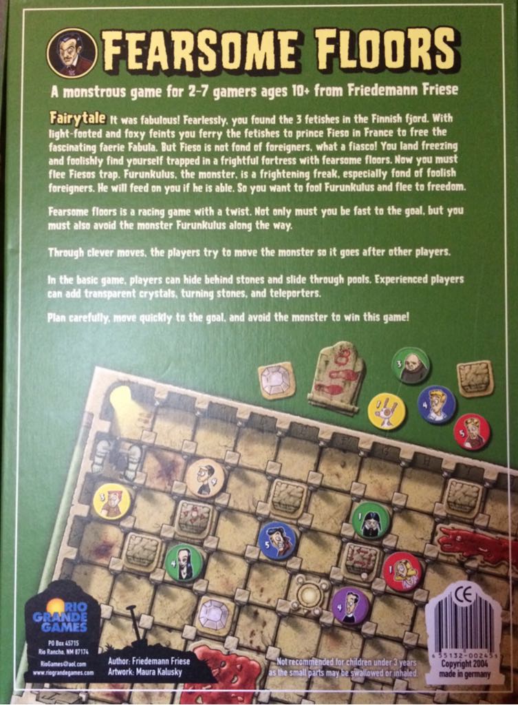 Fearsome Floors  (2-7) board game collectible [Barcode 655132002455] - Main Image 2