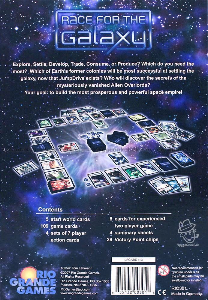 Race For The Galaxy  (2-4) board game collectible [Barcode 655132003018] - Main Image 2